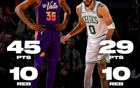 换队继续输！KD45分力压塔图姆 但他已连输绿军7次